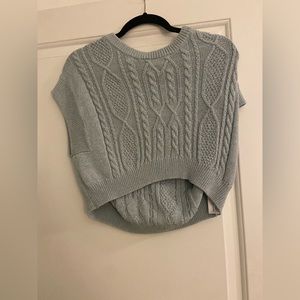 ZARA Sleeveless Light blue Sweater Top Size L